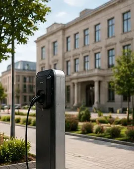 Außenstellplatz mit Ladesäule