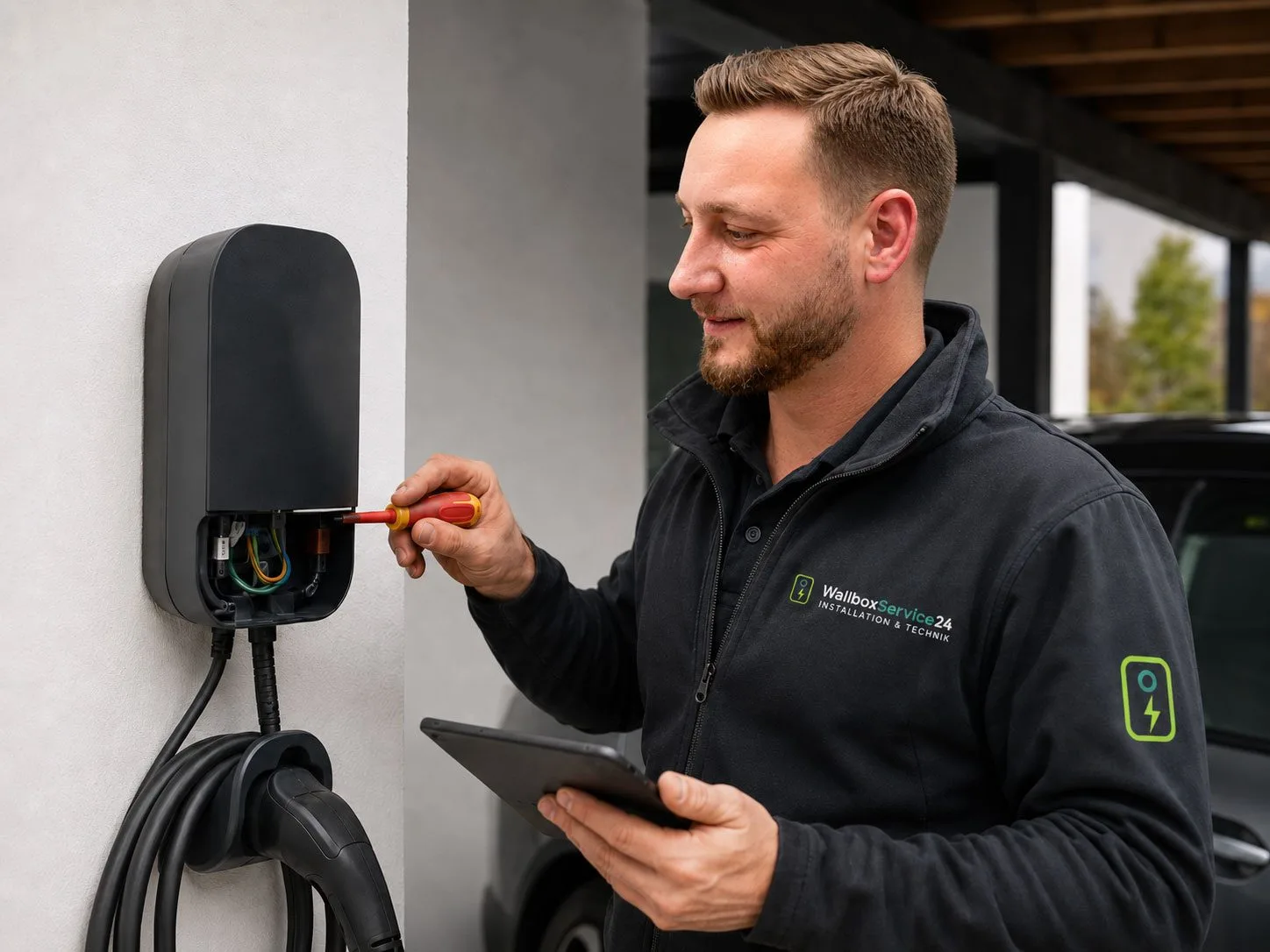 Elektro-Fachbetrieb bei der Arbeit